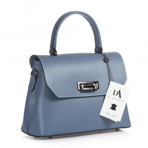 Geanta dama din piele naturala DiAmanti Cesara Azzuro Scuro